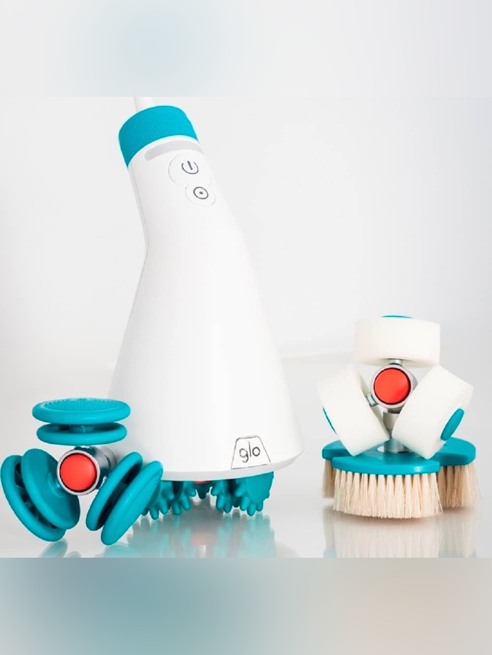GLO Anticellulite Massager in White and Teal - Picture 6 of 12